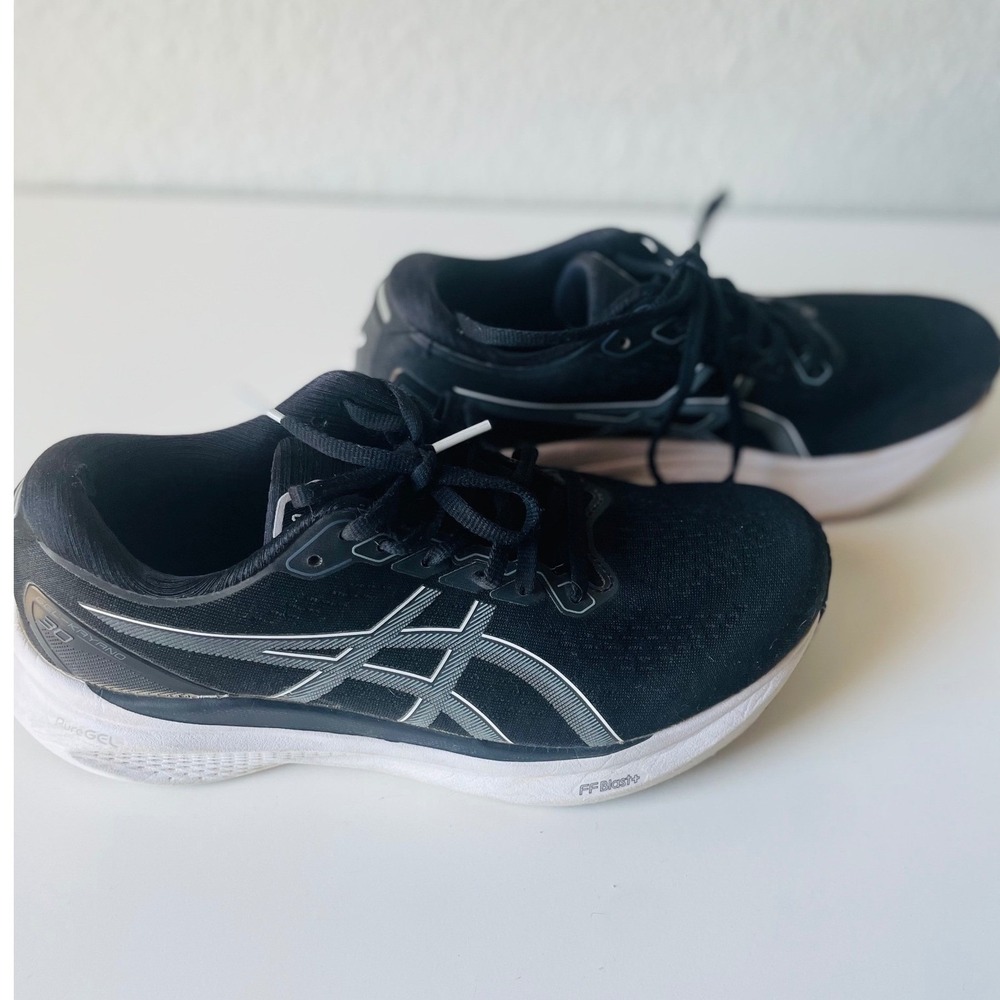 Asics Gel-Kayano 30 Womens Running Shoes Black White 1012B357 Size 9